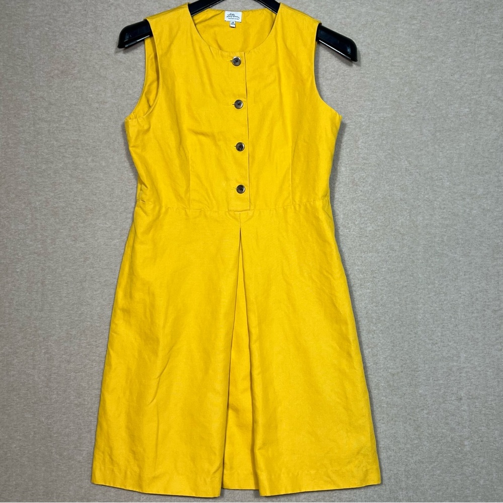 L.L. Bean Yellow Sleeveless Dress